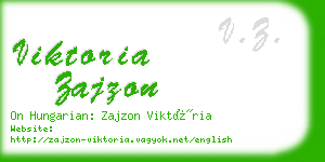 viktoria zajzon business card